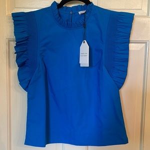 English factory XS Royal blue top